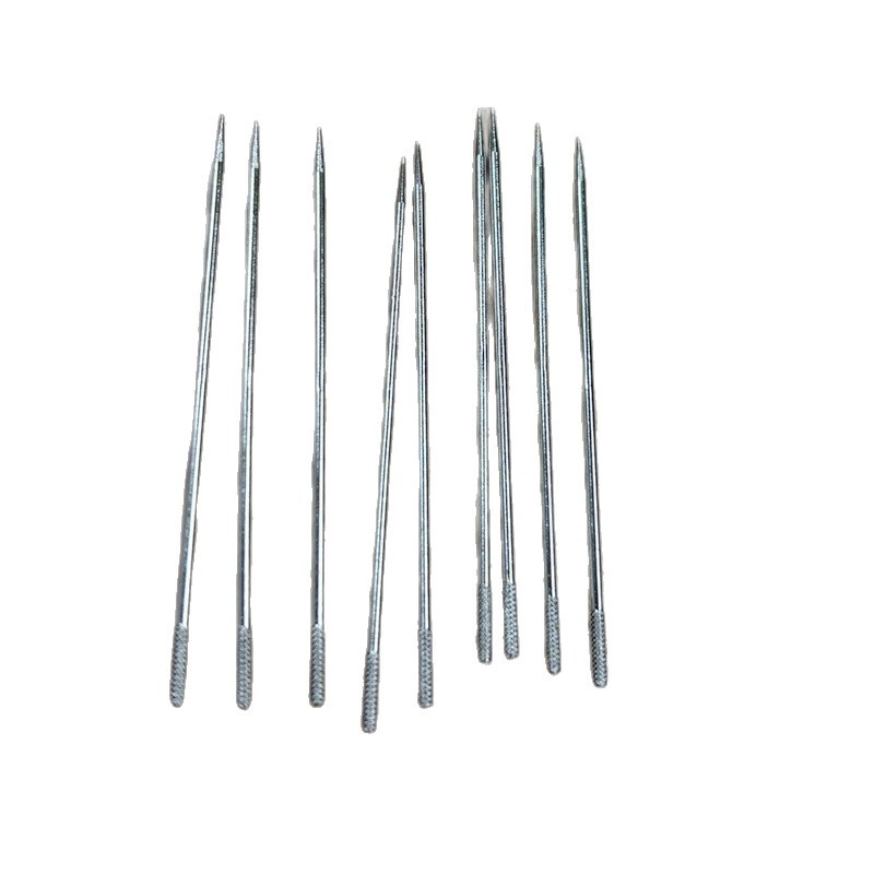 Customized high hardness nickel plated long needle with embossed nickel plating